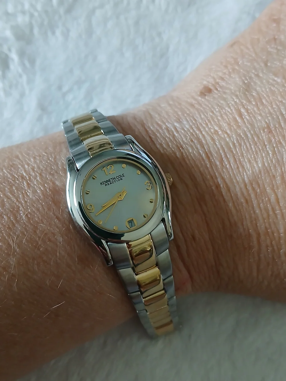 NWOT Kenneth Cole Reaction Two-Tone Gold and Silver Women's Watch